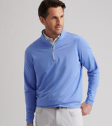 NEW COLOR: Peter Millar Men's Perth Performance Melange Quarter-Zip