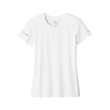 White Nike Ladies Swoosh Sleeve rLegend Tee