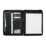 Genuine Leather Zippered Padfolio with FSC® Mix Paper