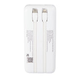 Laptop Power 20,000 mAh PD Power Bank with Integrated Cables