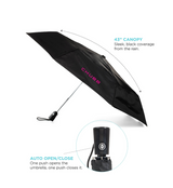 44" totes® 3 Section Auto Open/Close Umbrella